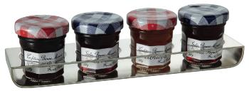 Marmelade dish holder (4 dishes) in silver plated - Ercuis